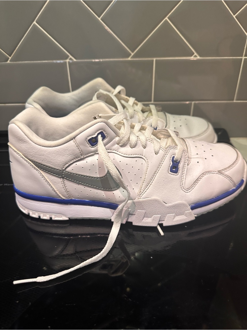Nike Air Cross Trainer Low Astronomy Blue/White Sneakers with Gray